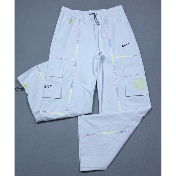 Nike Other - Nike EYBL Woven Cargo Pants Mens M 32x30 Light Bone Basketball DV8074-025 Rare